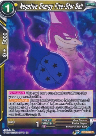 Negative Energy Five-Star Ball - BT12-116 - Common