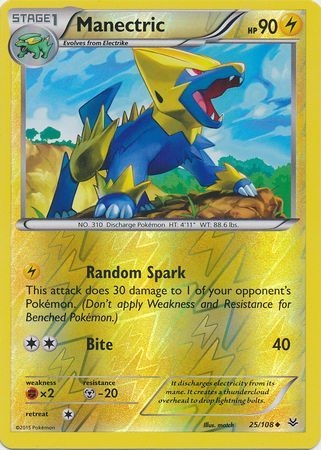 Manectric - 25/108 - Uncommon Reverse Holo