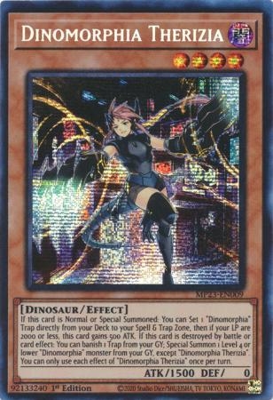 Dinomorphia Therizia - MP23-EN009 - Prismatic Secret Rare 1st Edition