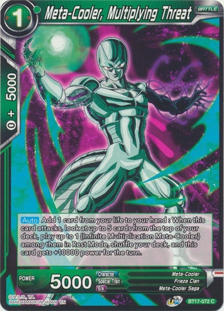 Meta-Cooler, Multiplying Threat - BT17-072 - Common