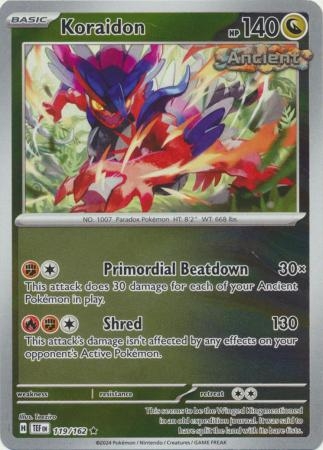 Koraidon - 119/162 - Holo Rare Reverse Holo