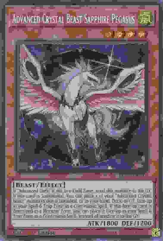 Advanced Crystal Beast Sapphire Pegasus - BLCR-EN016 - Secret Rare 1st Edition