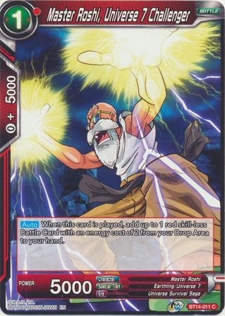 Master Roshi, Universe 7 Challenger - BT14-011 - Common