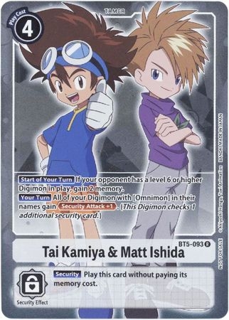Tai Kamiya & Matt Ishida (Box Topper) - BT5-093 - Rare
