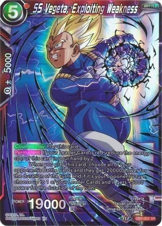 SS Vegeta, Exploiting Weakness (Reprint) - DB1-002 - Super Rare