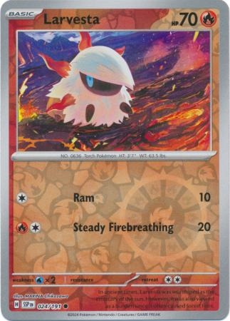 Larvesta - 024/191 - Common Reverse Holo