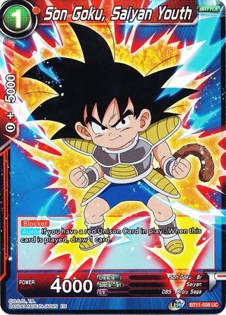 Son Goku, Saiyan Youth - BT11-008 - Foil Uncommon