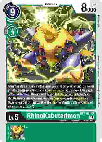 Rhinokabuterimon - BT7-051 U - Uncommon