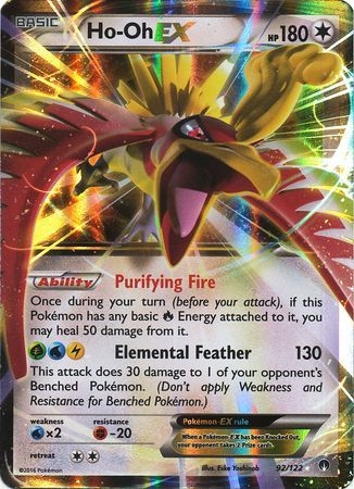 Ho-Oh EX - 92/122 - Ultra Rare