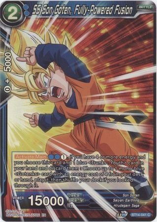 SS Son Goten, Fully-Powered Fusion - BT14-041 - Common Foil