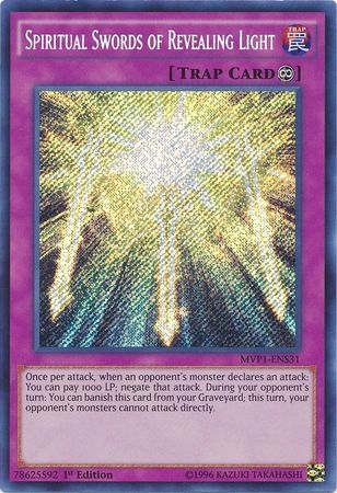 Spiritual Swords of Revealing Light - MVP1-ENS31 - Secret Rare 1st Edition