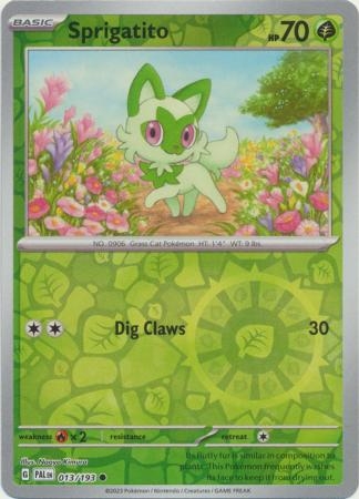 Sprigatito - 013/193 - Common Reverse Holo