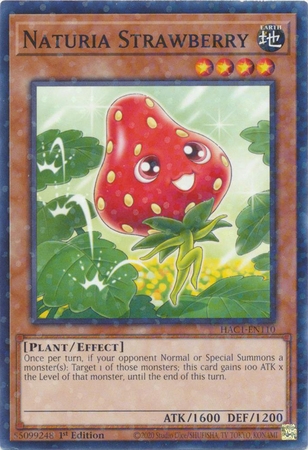 Naturia Strawberry - HAC1-EN110 - Duel Terminal Common Parallel 1st Edition