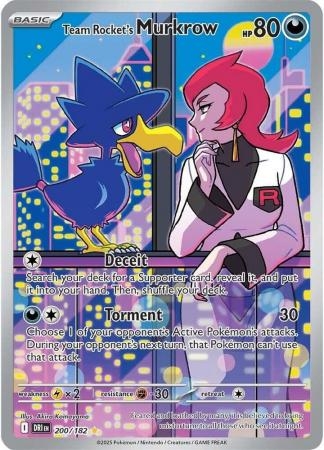 Team Rocket's Murkrow - 200/182 - Illustration Rare