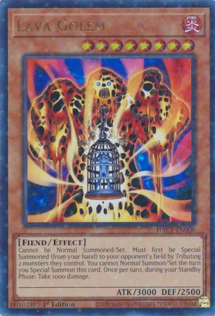 Lava Golem - HAC1-EN008 - Duel Terminal Ultra Rare Parallel 1st Edition