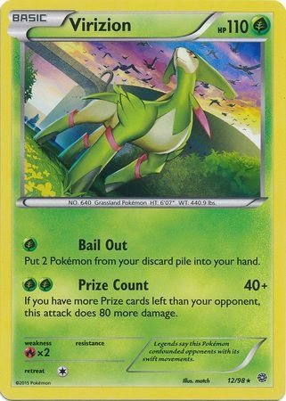 Virizion - 12/98 - Holo Rare