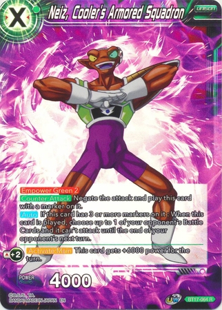Neiz, Cooler's Armored Squadron - BT17-064 - Rare Foil
