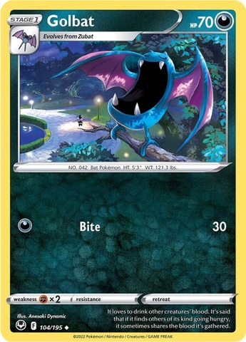 Golbat - 104/195 - Uncommon Reverse Holo