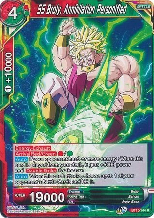 SS Broly, Annihilation Personified - BT15-144 - Rare