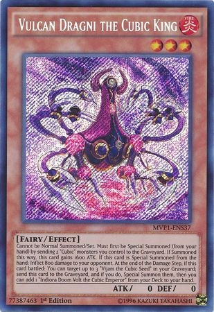 Vulcan Dragni the Cubic King - MVP1-ENS37 - Secret Rare 1st Edition