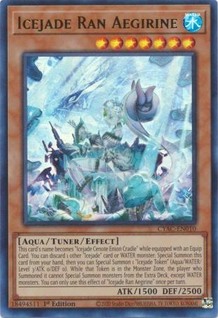 Icejade Ran Aegirine - CYAC-EN010 - Ultra Rare 1st Edition