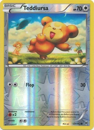 Teddiursa - 121/162 - Common Reverse Holo