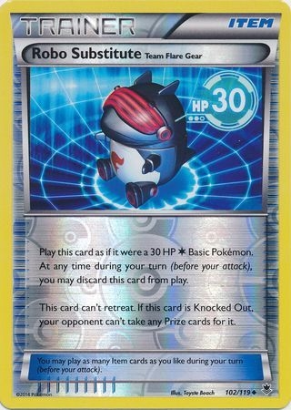 Robo Substitute - 102/119 - Uncommon Reverse Holo