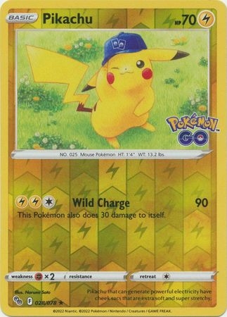 Pikachu - 028/078 - Holo Rare Reverse Holo