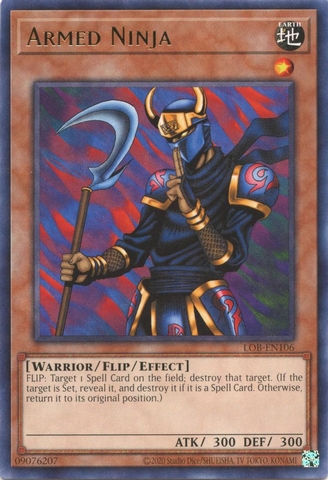 Armed Ninja - LOB-EN106 - Rare Unlimited (25th Reprint)