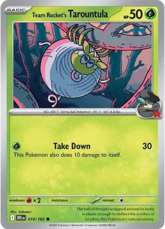 Team Rocket's Tarountula - 019/182 - Common