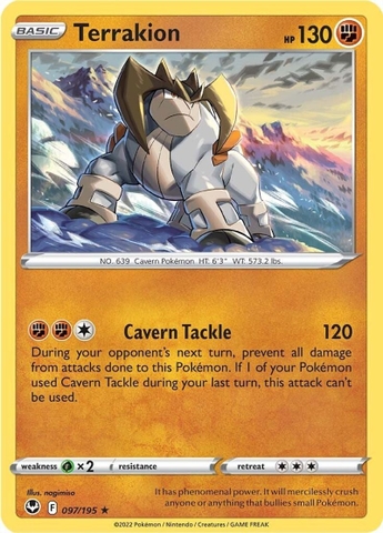 Terrakion - 097/195 - Holo Rare