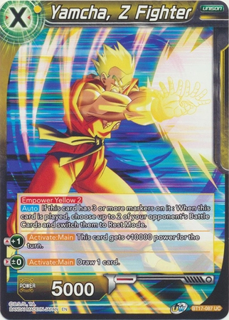 Yamcha, Z Fighter - BT17-087 - Uncommon