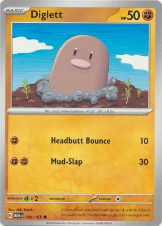 Diglett - 050/165 - Common