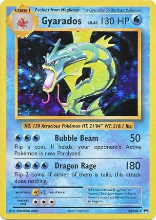 Gyarados - 34/108 - Holo Rare