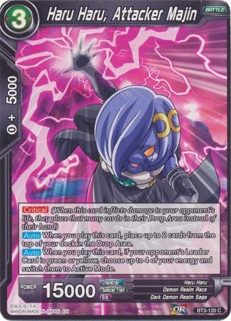 Haru Haru, Attacker Majin (Reprint) - BT3-120 - Common