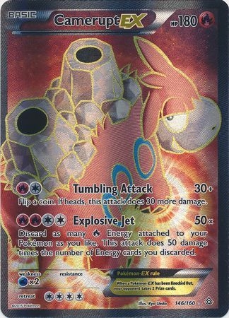 Camerupt EX - 146/160 - Full Art Ultra Rare