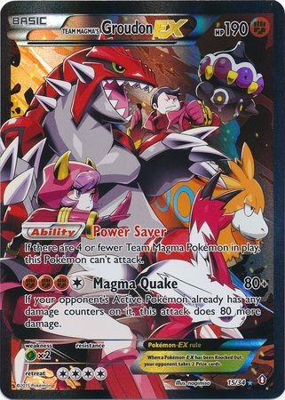 Team Magma's Groudon EX - 15/34 - Full Art Ultra Rare