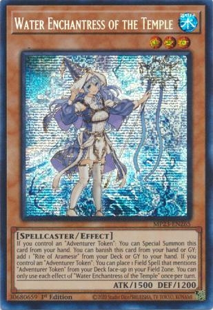 Water Enchantress of the Temple - MP23-EN265 - Prismatic Secret Rare 1st Edition