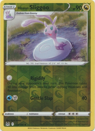 Hisuian Sliggoo - 133/196 - Uncommon Reverse Holo