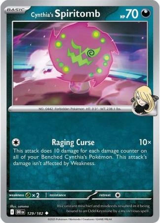 Cynthia's Spiritomb - 129/182 - Uncommon