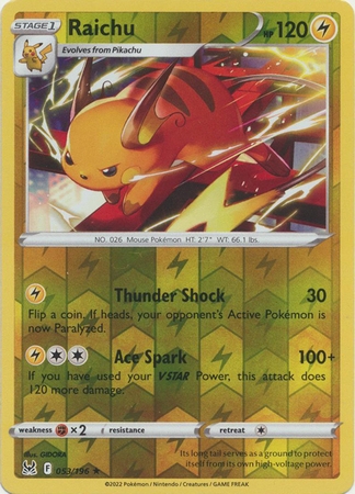 Raichu - 053/196 - Rare Reverse Holo
