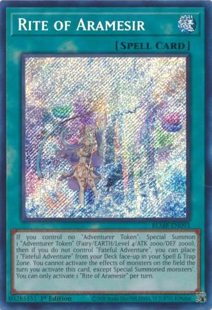 Rite of Aramesir - BLMR-EN093 - Secret Rare 1st Edition