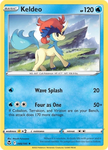 Keldeo - 046/195 - Rare Reverse Holo