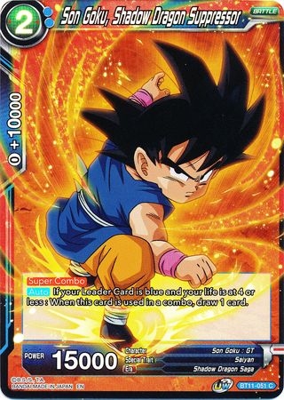 Son Goku, Shadow Dragon Suppressor - BT11-051 - Foil Common