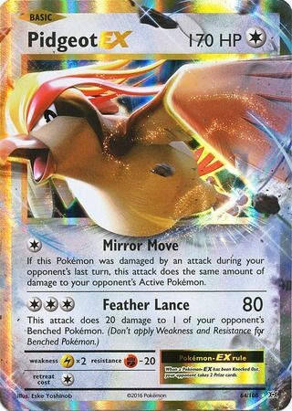 Pidgeot EX - 64/108 - Ultra Rare