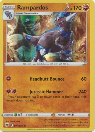 Rampardos - 077/189 - Holo Rare