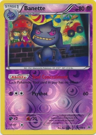 Banette - 31/108 - Rare Reverse Holo