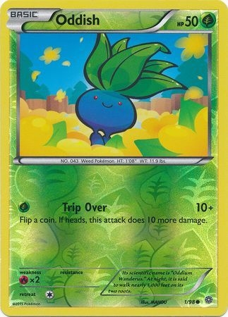 Oddish - 1/98 - Common Reverse Holo