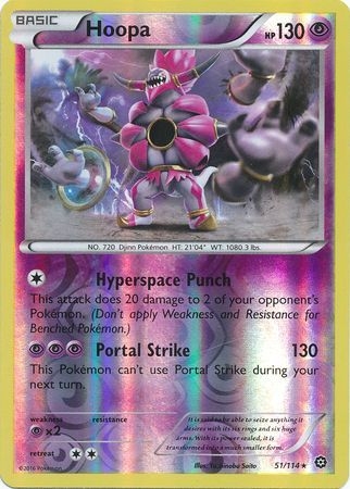Hoopa - 51/114 - Rare Reverse Holo