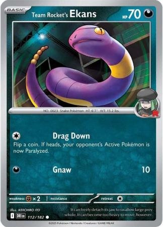 Team Rocket's Ekans - 112/182 - Common